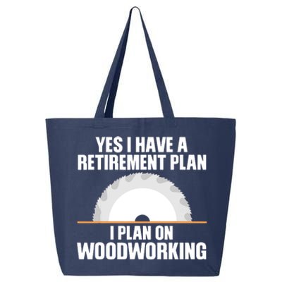 Funny Woodworking Design For Men Dad Carpenter Woodworker 25L Jumbo Tote