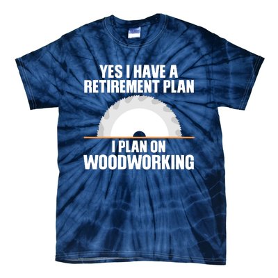 Funny Woodworking Design For Men Dad Carpenter Woodworker Tie-Dye T-Shirt