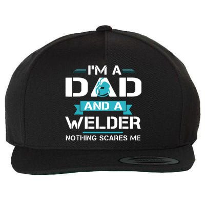 Funny Welder Dad I'm A Dad And Welder Cool Welding Wool Snapback Cap