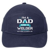 Funny Welder Dad I'm A Dad And Welder Cool Welding 7-Panel Snapback Hat