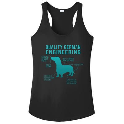 Funny Weiner Dog Joke Sarcastic German Daschund Ladies PosiCharge Competitor Racerback Tank