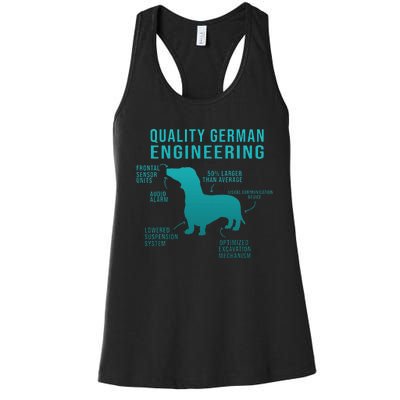 Funny Weiner Dog Joke Sarcastic German Daschund Women's Racerback Tank