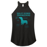 Funny Weiner Dog Joke Sarcastic German Daschund Women's Perfect Tri Rocker Tank