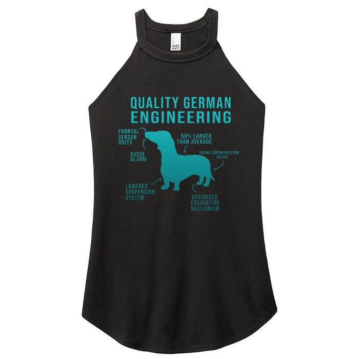 Funny Weiner Dog Joke Sarcastic German Daschund Women's Perfect Tri Rocker Tank