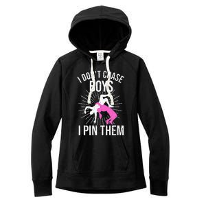 Funny Wrestling Designs For Women Wrestle Athlete Fans Women's Fleece Hoodie