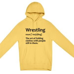 Funny Wrestling Design Wrestlers Premium Pullover Hoodie