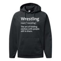 Funny Wrestling Design Wrestlers Performance Fleece Hoodie