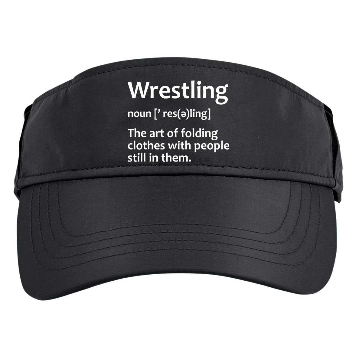 Funny Wrestling Design Wrestlers Adult Drive Performance Visor