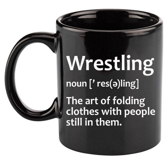 Funny Wrestling Design Wrestlers 11oz C Handle Ceramic Mug