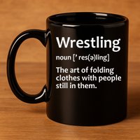 Funny Wrestling Design Wrestlers 11oz C Handle Ceramic Mug