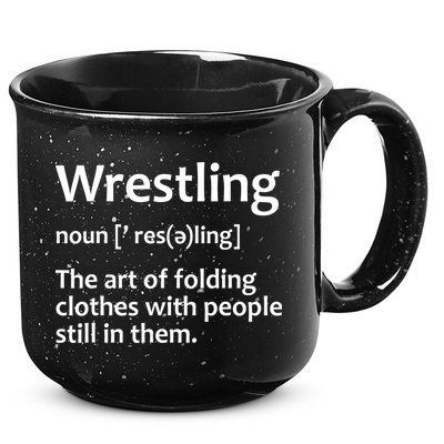 Funny Wrestling Design Wrestlers 15oz Campfire Ceramic Mug