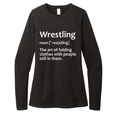 Funny Wrestling Design Wrestlers Womens CVC Long Sleeve Shirt