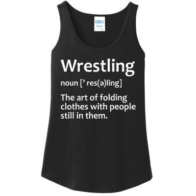 Funny Wrestling Design Wrestlers Ladies Essential Tank