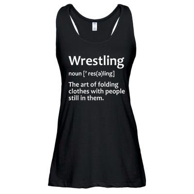 Funny Wrestling Design Wrestlers Ladies Essential Flowy Tank