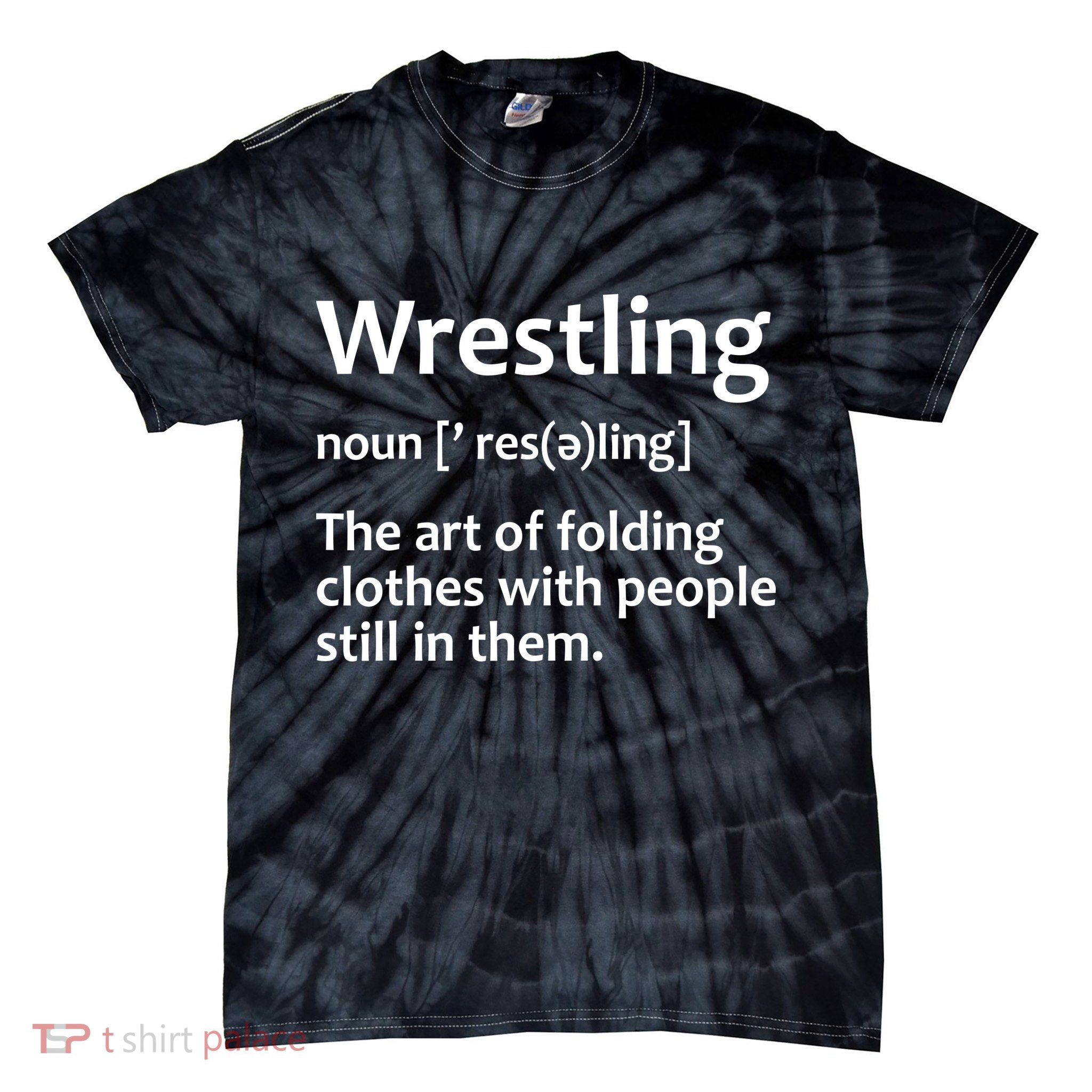 Funny Wrestling Design Wrestlers Tie-Dye T-Shirt
