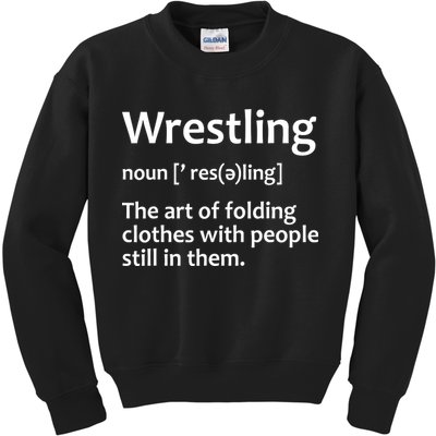 Funny Wrestling Design Wrestlers Kids Sweatshirt