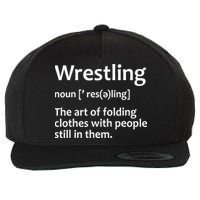 Funny Wrestling Design Wrestlers Wool Snapback Cap