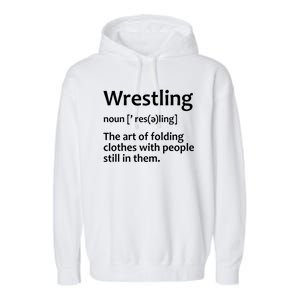 Funny Wrestling Design Wrestlers Garment-Dyed Fleece Hoodie