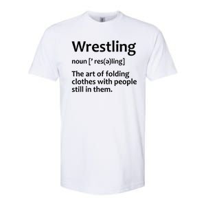 Funny Wrestling Design Wrestlers Softstyle CVC T-Shirt