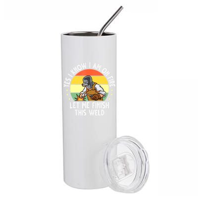 Funny Welding Design Dad Welder Worker Welding Vintage Stainless Steel Tumbler