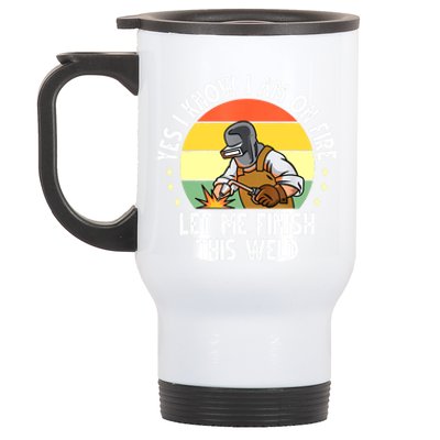 Funny Welding Design Dad Welder Worker Welding Vintage Stainless Steel Travel Mug