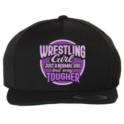 Funny Wrestling Design Wrestler Fighter Gift Wool Snapback Cap