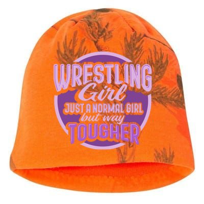 Funny Wrestling Design Wrestler Fighter Gift Kati - Camo Knit Beanie