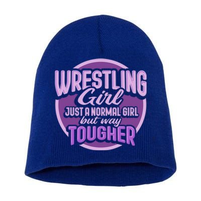 Funny Wrestling Design Wrestler Fighter Gift Short Acrylic Beanie