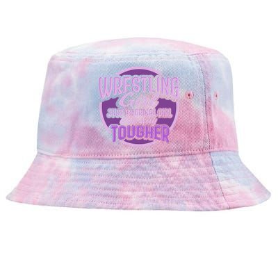 Funny Wrestling Design Wrestler Fighter Gift Tie-Dyed Bucket Hat