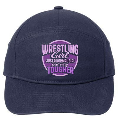 Funny Wrestling Design Wrestler Fighter Gift 7-Panel Snapback Hat