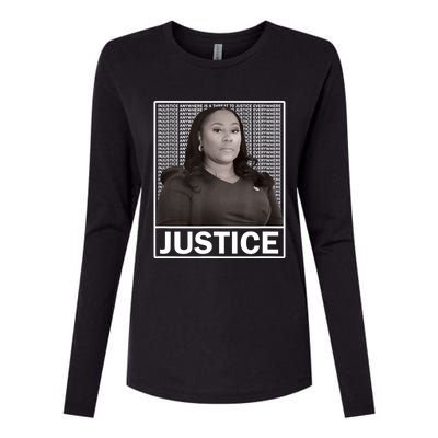 Fani Willis District Attorney Seeks Justice Womens Cotton Relaxed Long Sleeve T-Shirt