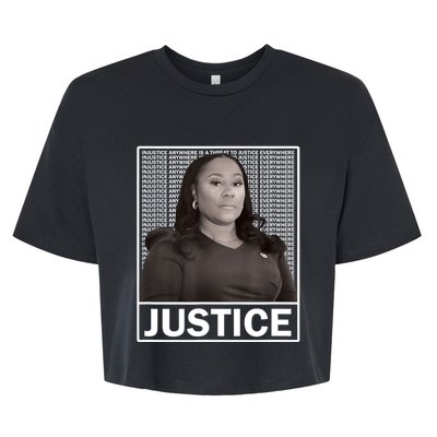 Fani Willis District Attorney Seeks Justice Bella+Canvas Jersey Crop Tee