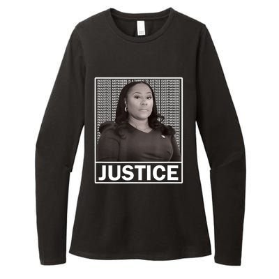 Fani Willis District Attorney Seeks Justice Womens CVC Long Sleeve Shirt