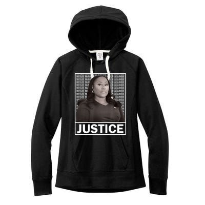 Fani Willis District Attorney Seeks Justice Women's Fleece Hoodie