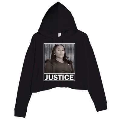 Fani Willis District Attorney Seeks Justice Crop Fleece Hoodie