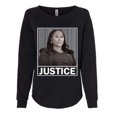 Fani Willis District Attorney Seeks Justice Womens California Wash Sweatshirt