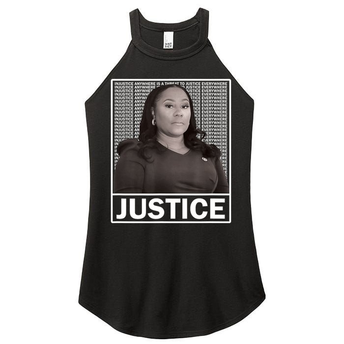 Fani Willis District Attorney Seeks Justice Women's Perfect Tri Rocker Tank