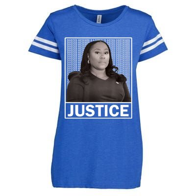 Fani Willis District Attorney Seeks Justice Enza Ladies Jersey Football T-Shirt