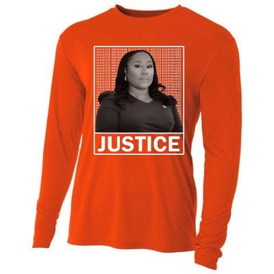 Fani Willis District Attorney Seeks Justice Cooling Performance Long Sleeve Crew