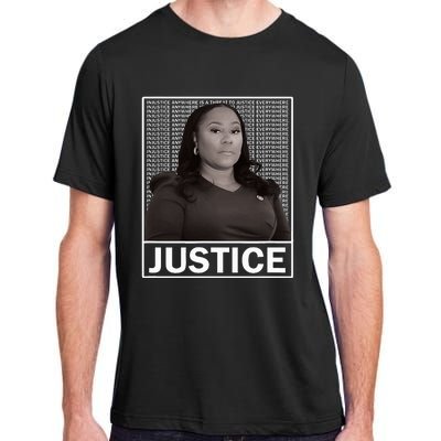 Fani Willis District Attorney Seeks Justice Adult ChromaSoft Performance T-Shirt