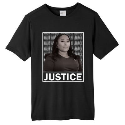 Fani Willis District Attorney Seeks Justice Tall Fusion ChromaSoft Performance T-Shirt