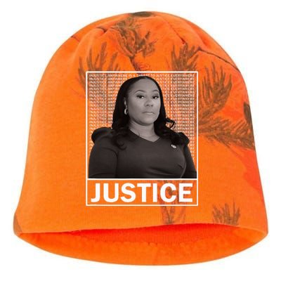 Fani Willis District Attorney Seeks Justice Kati - Camo Knit Beanie