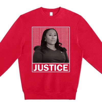 Fani Willis District Attorney Seeks Justice Premium Crewneck Sweatshirt