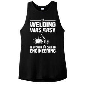 Funny Welding Design For Welder Weld Welding Lover Ladies PosiCharge Tri-Blend Wicking Tank