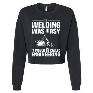 Funny Welding Design For Welder Weld Welding Lover Cropped Pullover Crew