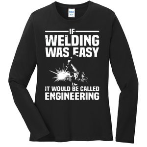 Funny Welding Design For Welder Weld Welding Lover Ladies Long Sleeve Shirt