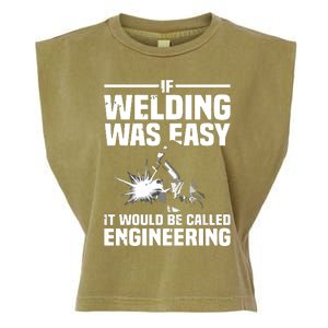 Funny Welding Design For Welder Weld Welding Lover Garment-Dyed Women's Muscle Tee