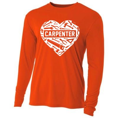 Funny Woodworking Dad Father Carpenter Carpenter Gift Cooling Performance Long Sleeve Crew