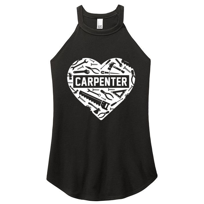 Funny Woodworking Dad Father Carpenter Carpenter Gift Women's Perfect Tri Rocker Tank