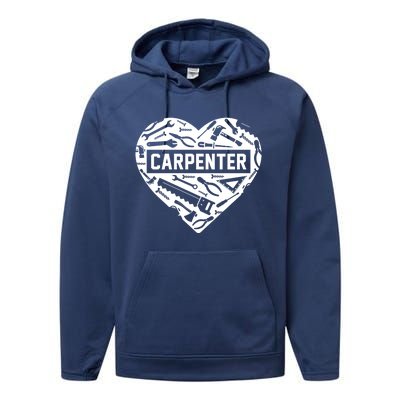 Funny Woodworking Dad Father Carpenter Carpenter Gift Performance Fleece Hoodie